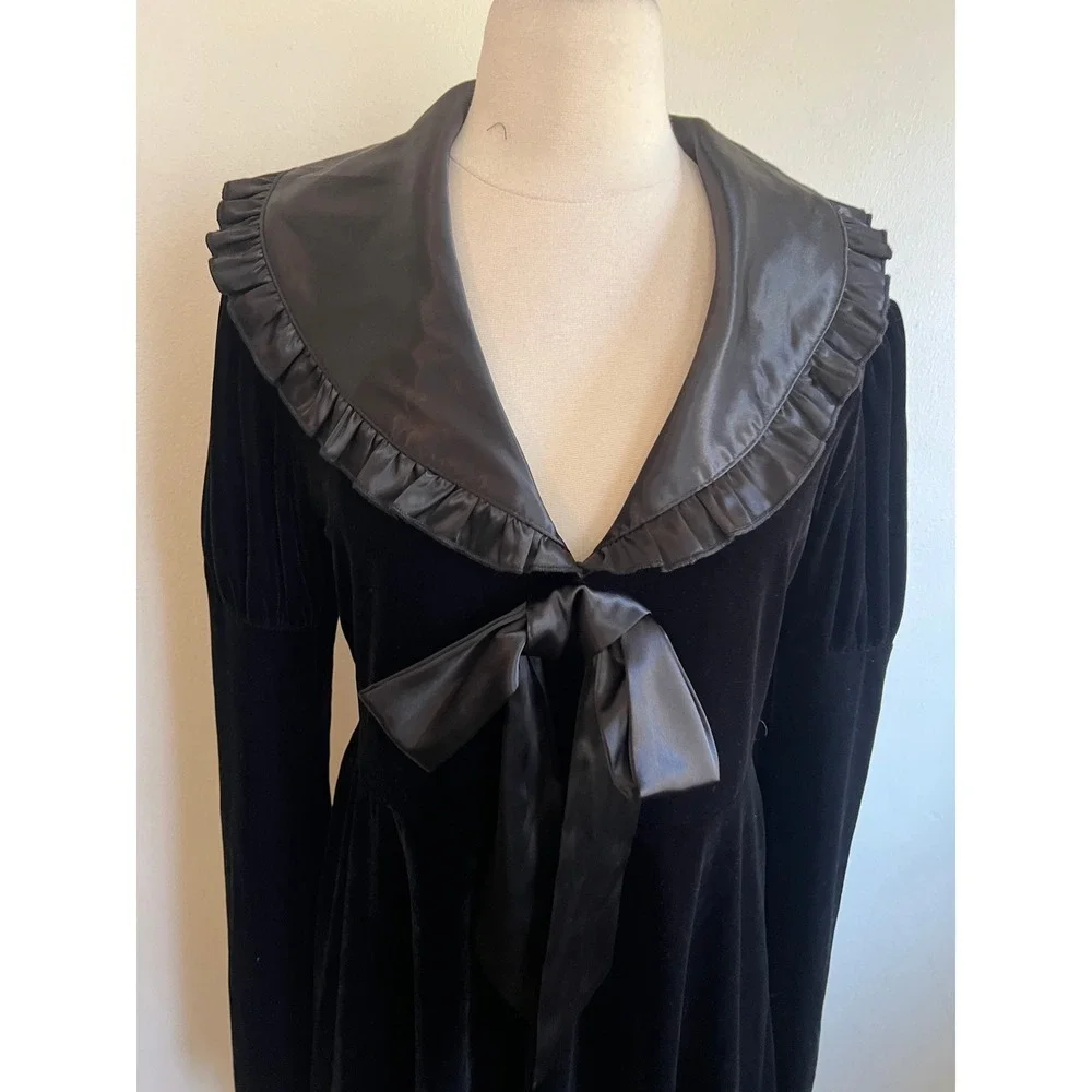 Killstar Itsura mini black velvet dress - Picture 5 of 6